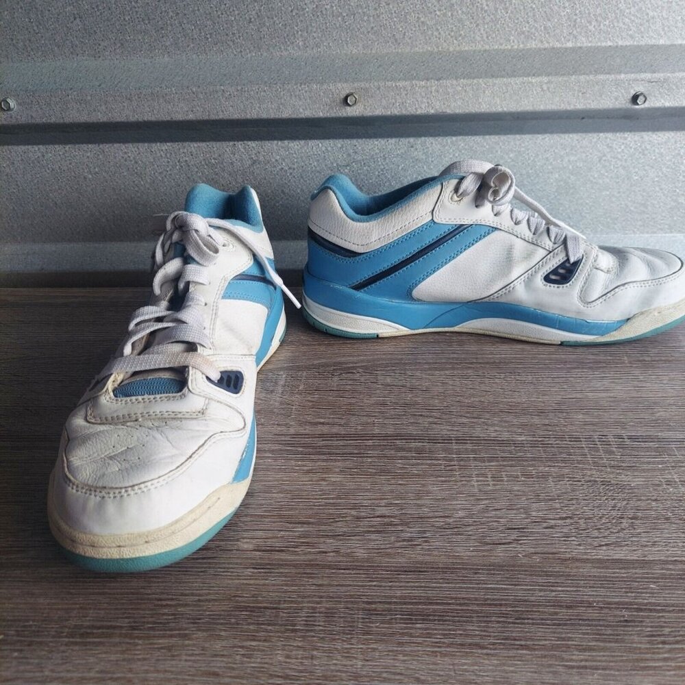 Vintage 90s Tommy Hilfiger Men's Blue White Sneaker Shoes - Size 9M